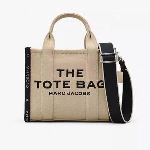 Marc Jacobs The Jacquard Small Tote Bag in Warm Sand